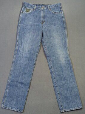 Cinch Jeans Men's 35x36 Blue Western Denim Green Label Cowboy Rodeo